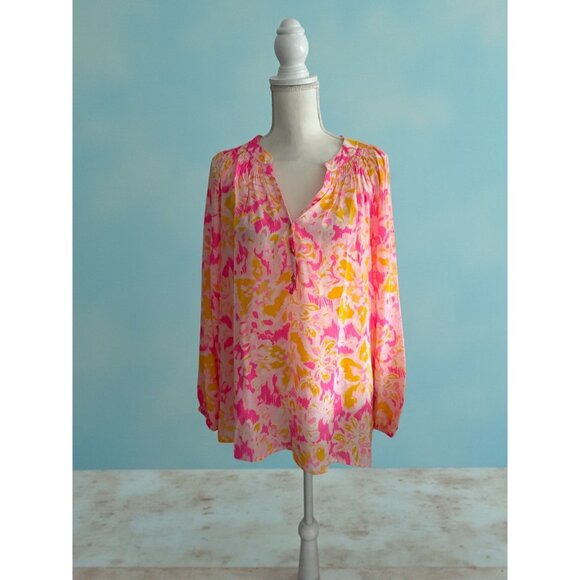 LILLY PULITZER Kir Royale Oh La La Long Sleeve Else Top Size XL NEW NWT - Picture 1 of 9